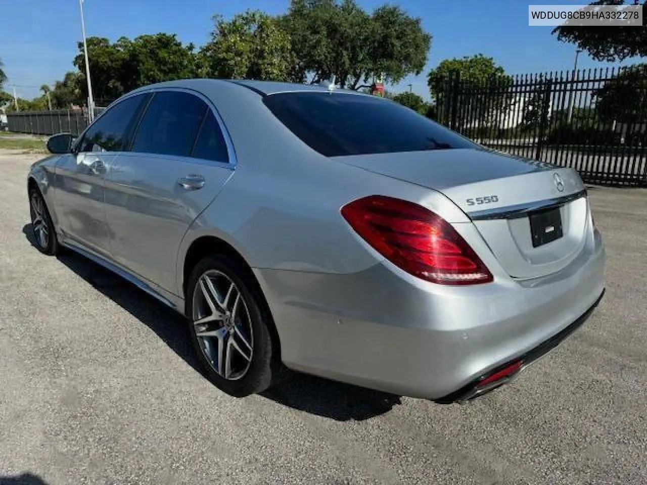 2017 Mercedes-Benz S 550 VIN: WDDUG8CB9HA332278 Lot: 78107994