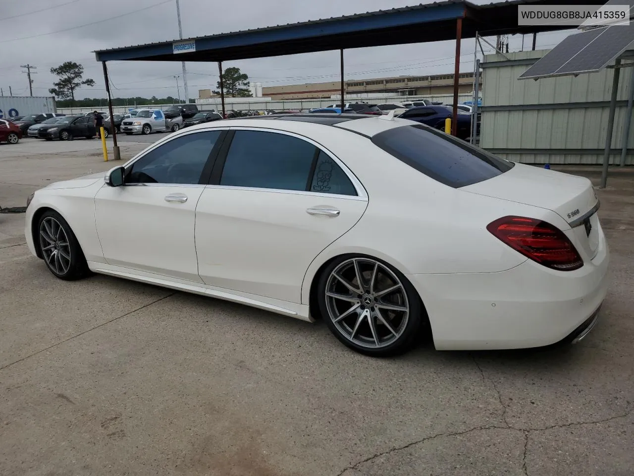 2018 Mercedes-Benz S 560 4Matic VIN: WDDUG8GB8JA415359 Lot: 51053284