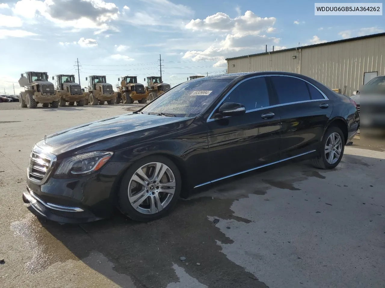 2018 Mercedes-Benz S 450 VIN: WDDUG6GB5JA364262 Lot: 69309994