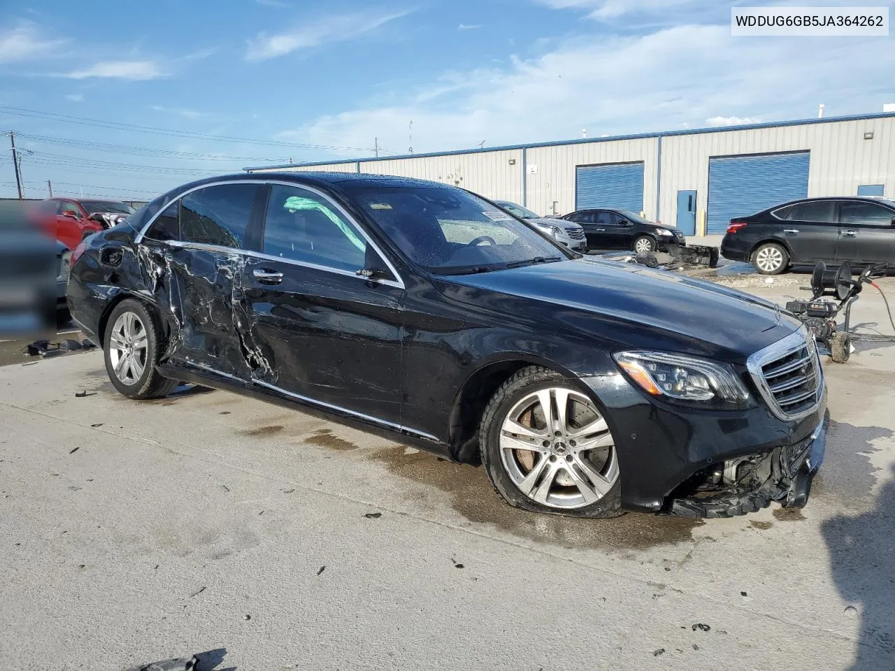 2018 Mercedes-Benz S 450 VIN: WDDUG6GB5JA364262 Lot: 69309994