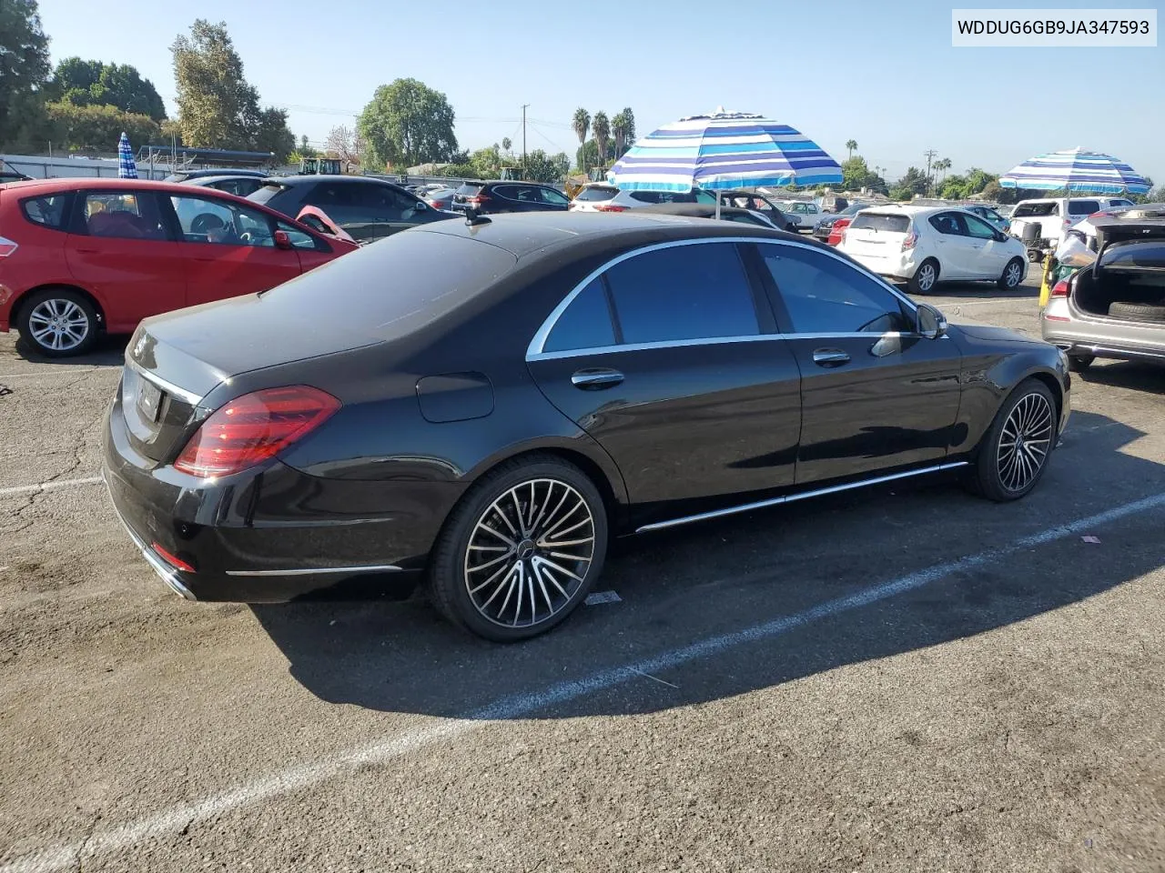 2018 Mercedes-Benz S 450 VIN: WDDUG6GB9JA347593 Lot: 70799634