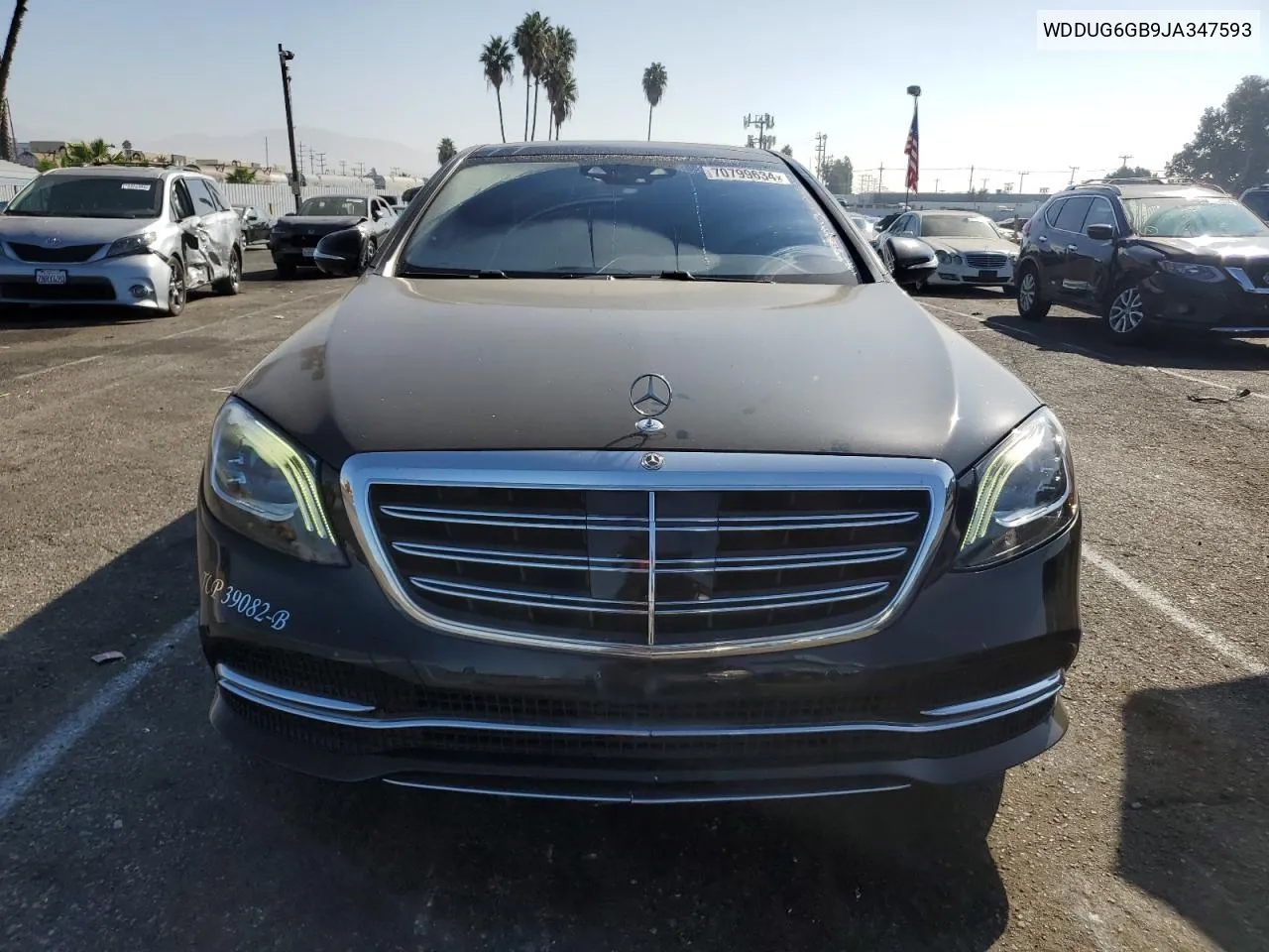 2018 Mercedes-Benz S 450 VIN: WDDUG6GB9JA347593 Lot: 70799634