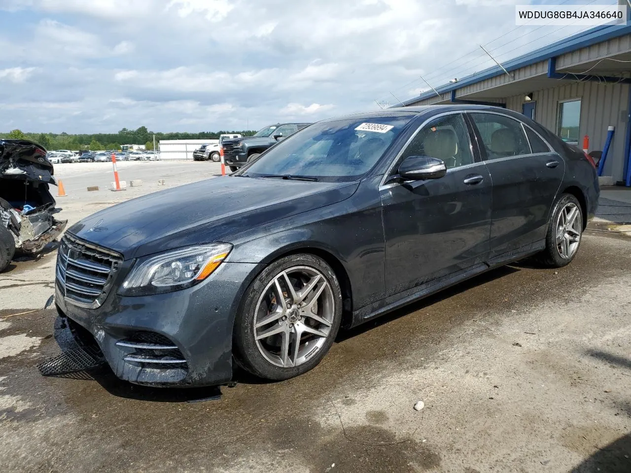 2018 Mercedes-Benz S 560 4Matic VIN: WDDUG8GB4JA346640 Lot: 72939894