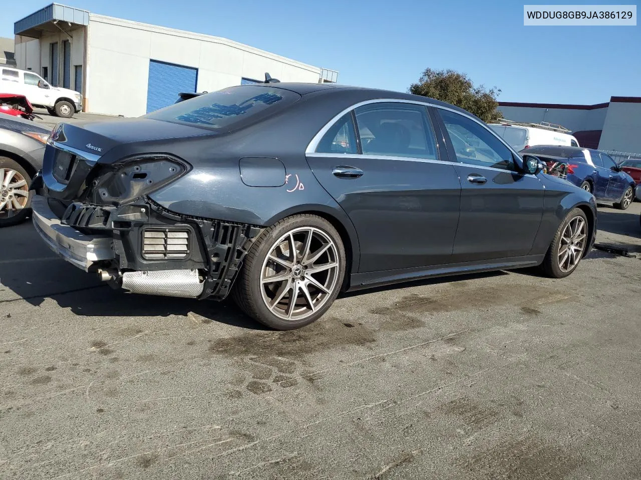 2018 Mercedes-Benz S 560 4Matic VIN: WDDUG8GB9JA386129 Lot: 74489264