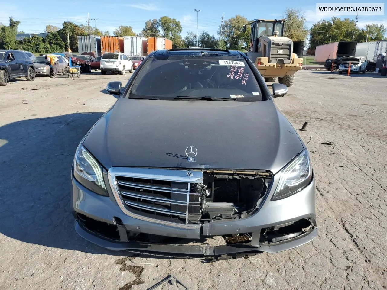 2018 Mercedes-Benz S 450 4Matic VIN: WDDUG6EB3JA380673 Lot: 75287044