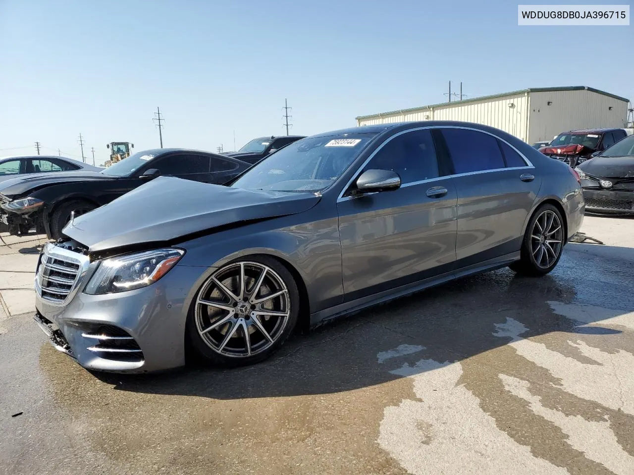 2018 Mercedes-Benz S 560 VIN: WDDUG8DB0JA396715 Lot: 75923144