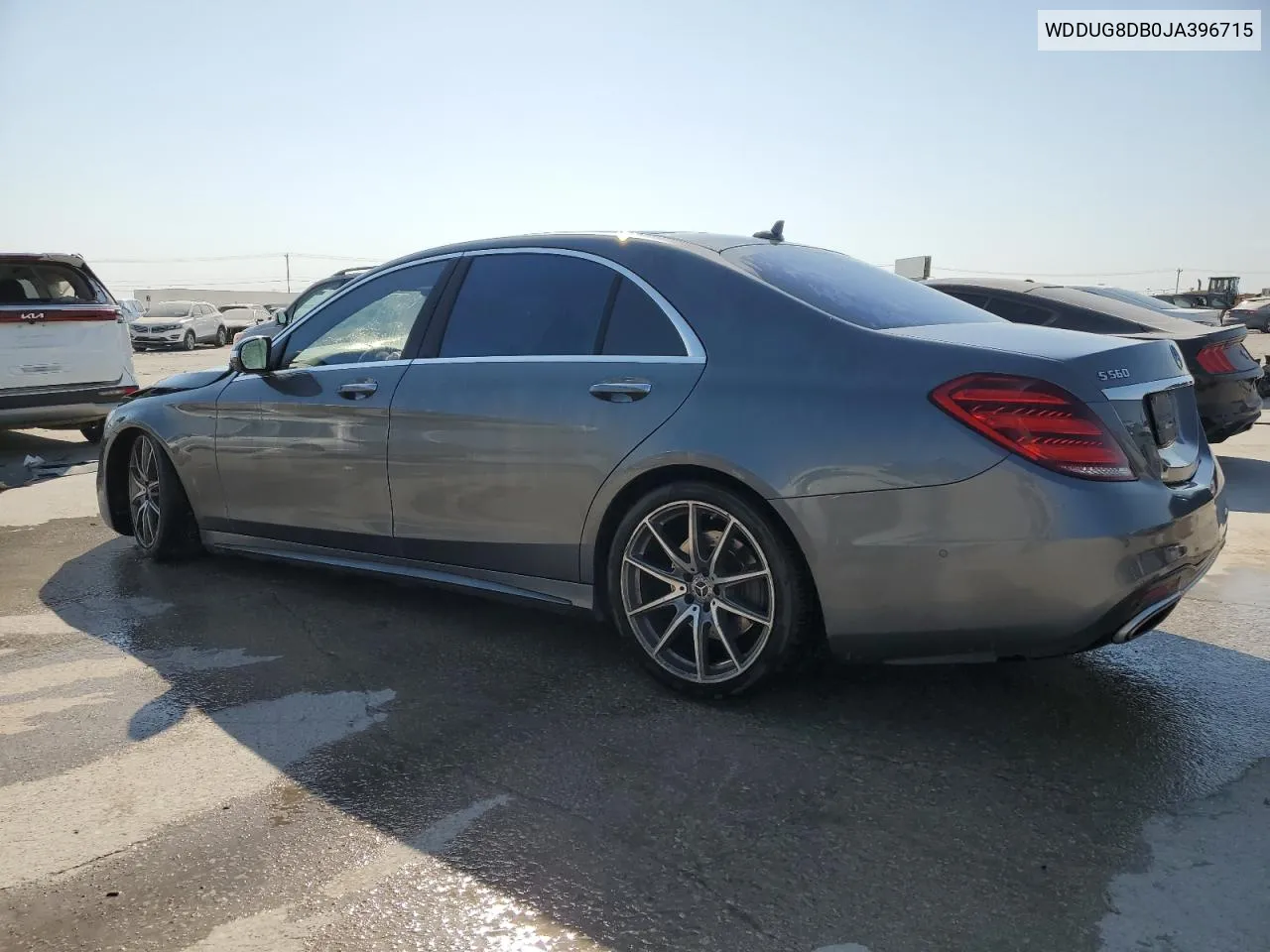 2018 Mercedes-Benz S 560 VIN: WDDUG8DB0JA396715 Lot: 75923144