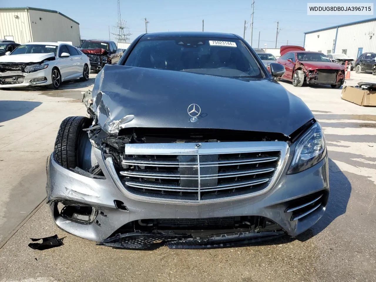 2018 Mercedes-Benz S 560 VIN: WDDUG8DB0JA396715 Lot: 75923144