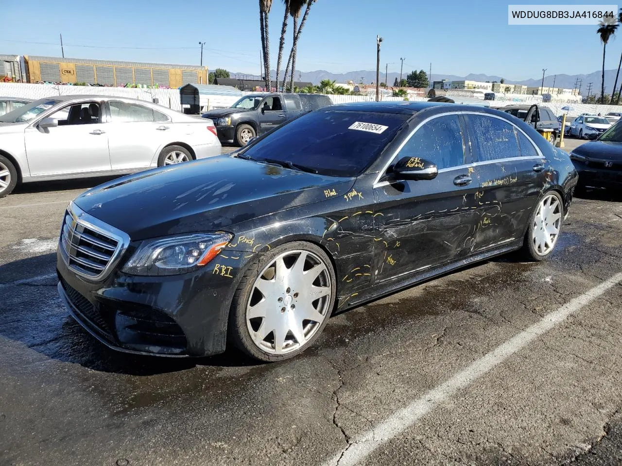 2018 Mercedes-Benz S 560 VIN: WDDUG8DB3JA416844 Lot: 76100654