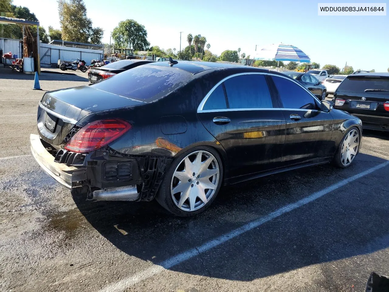 2018 Mercedes-Benz S 560 VIN: WDDUG8DB3JA416844 Lot: 76100654