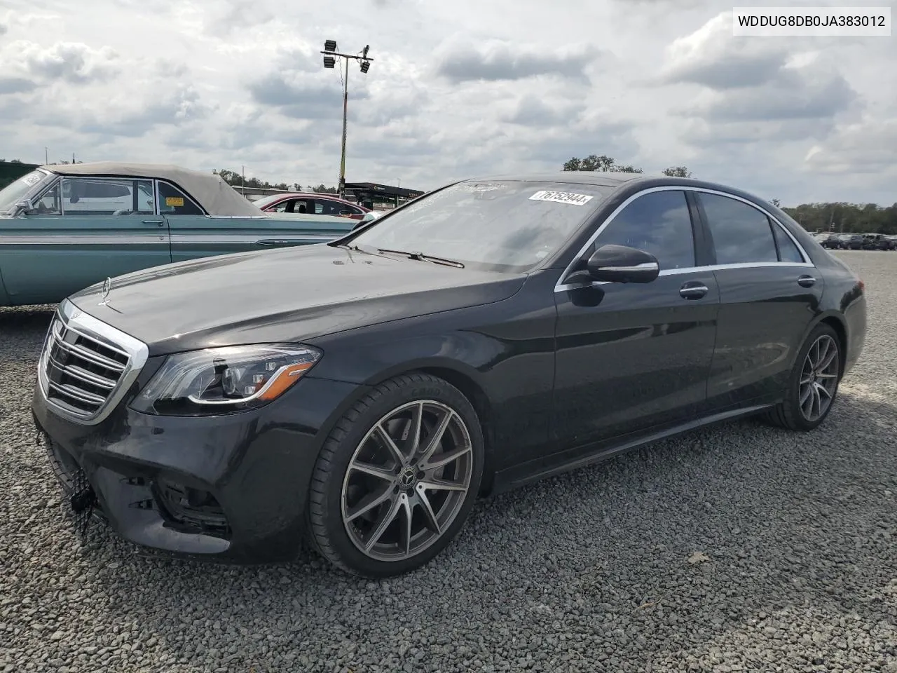 2018 Mercedes-Benz S 560 VIN: WDDUG8DB0JA383012 Lot: 76752944