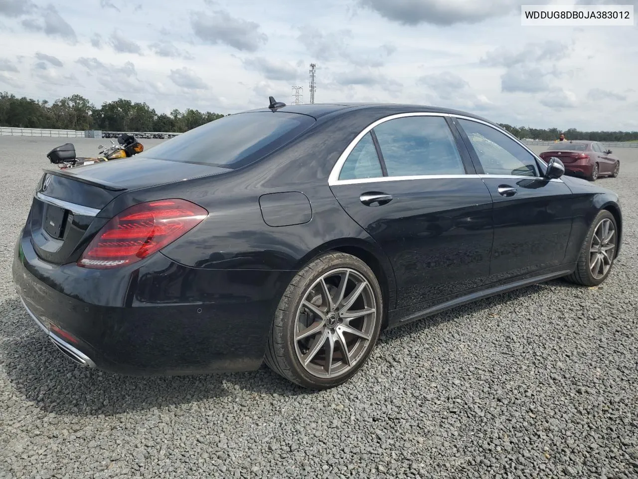 2018 Mercedes-Benz S 560 VIN: WDDUG8DB0JA383012 Lot: 76752944