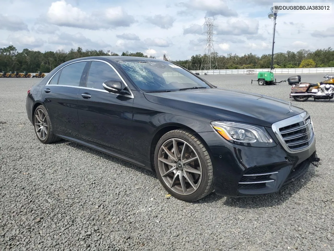 2018 Mercedes-Benz S 560 VIN: WDDUG8DB0JA383012 Lot: 76752944