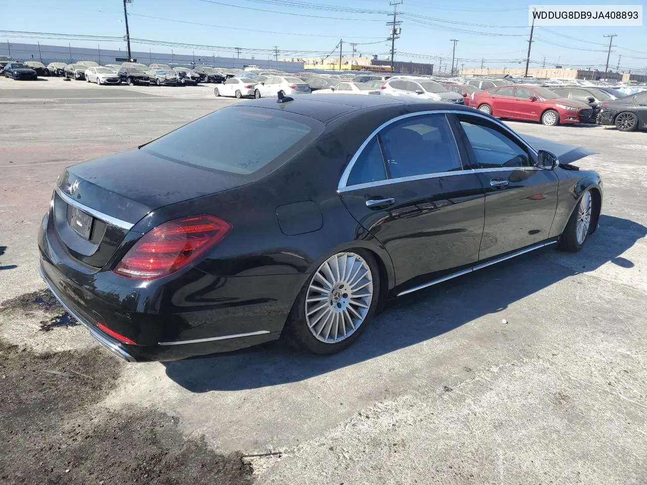 2018 Mercedes-Benz S 560 VIN: WDDUG8DB9JA408893 Lot: 77385354