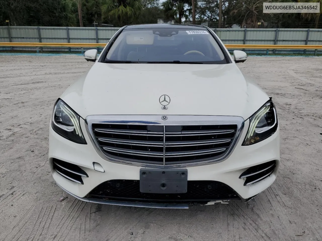 2018 Mercedes-Benz S 450 4Matic VIN: WDDUG6EB5JA346542 Lot: 77850314