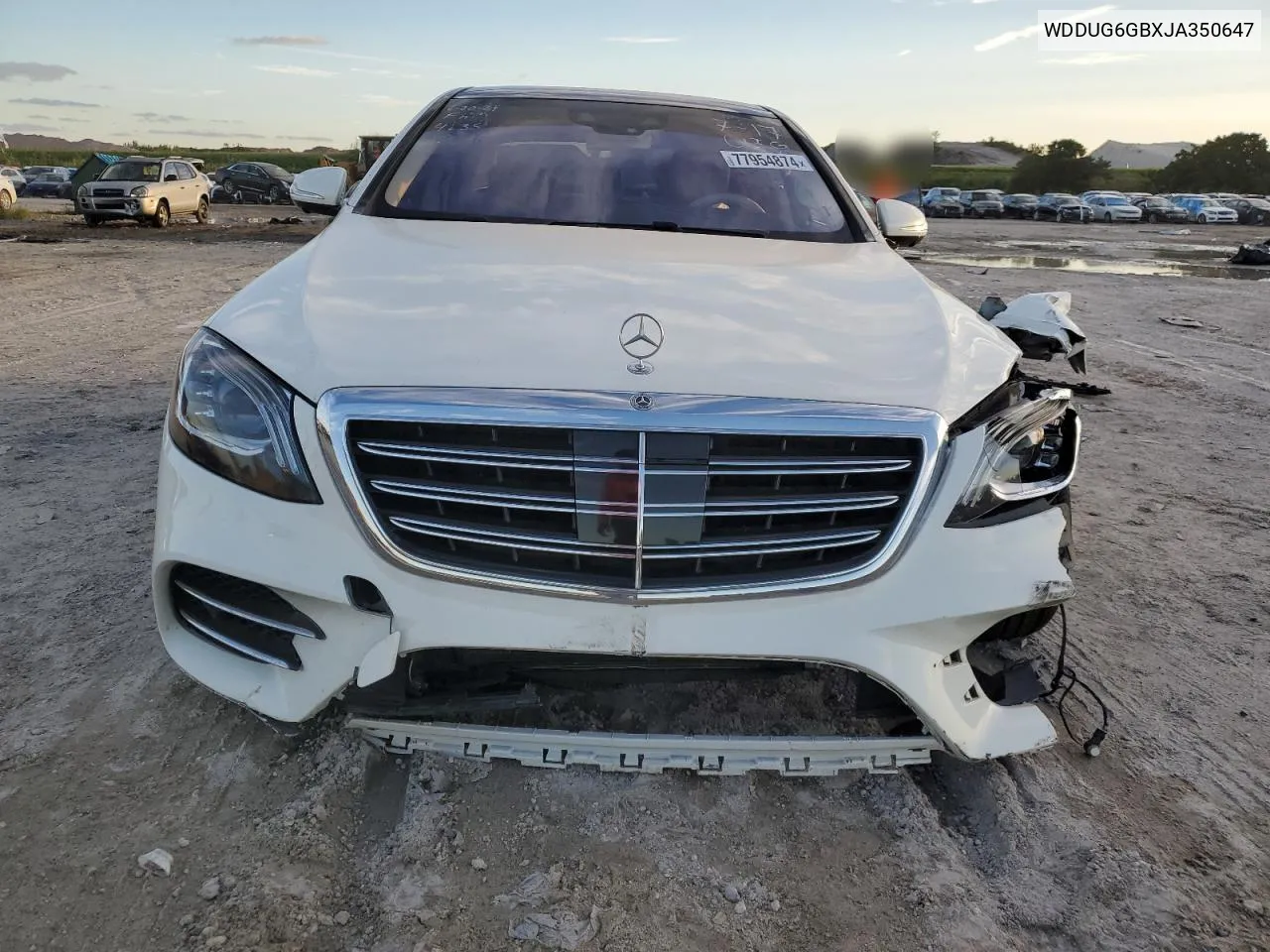 2018 Mercedes-Benz S 450 VIN: WDDUG6GBXJA350647 Lot: 77954874