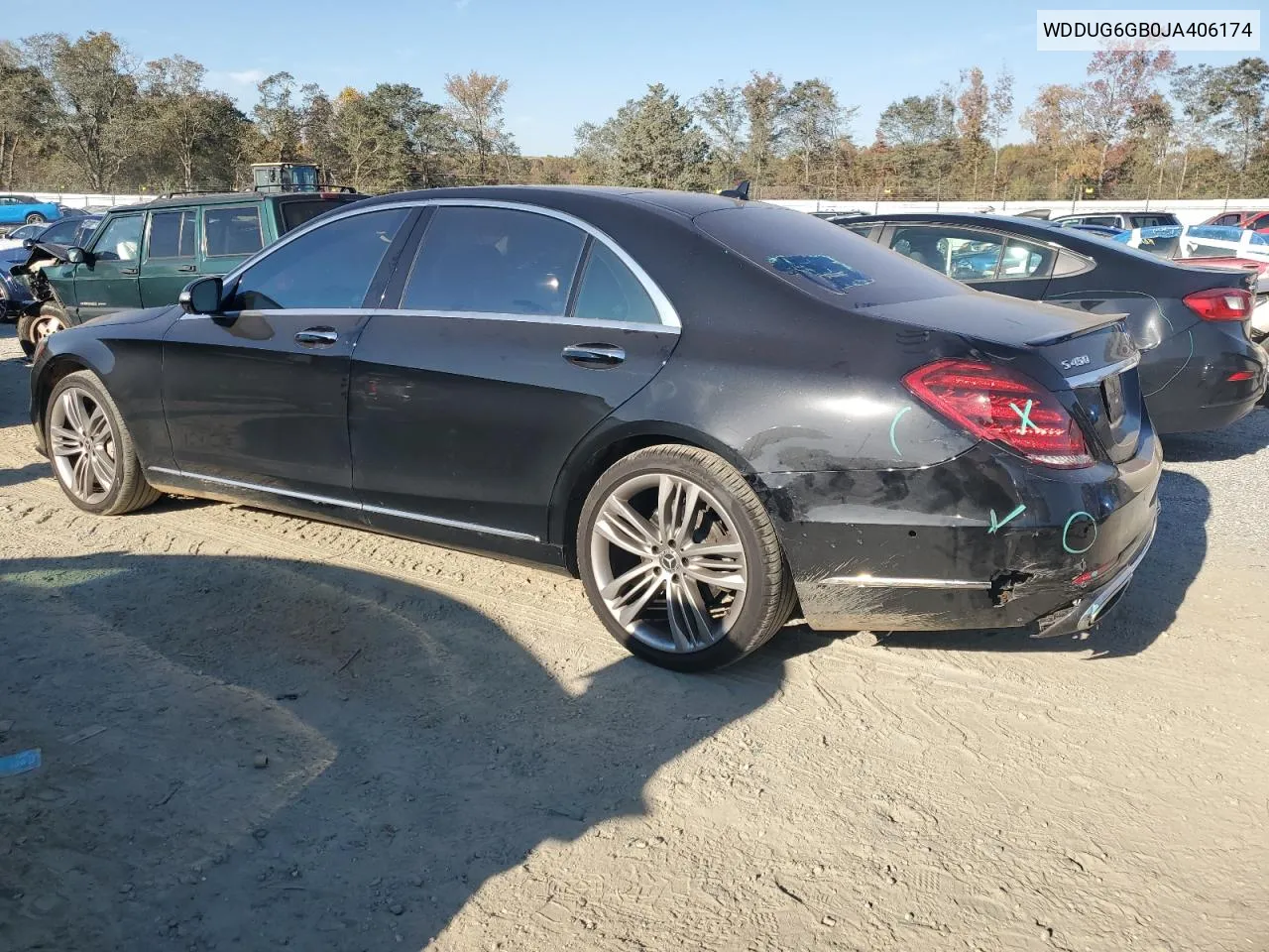 2018 Mercedes-Benz S 450 VIN: WDDUG6GB0JA406174 Lot: 77973914