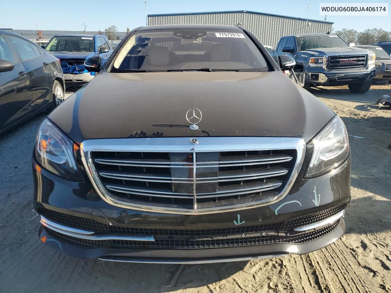 2018 Mercedes-Benz S 450 VIN: WDDUG6GB0JA406174 Lot: 77973914