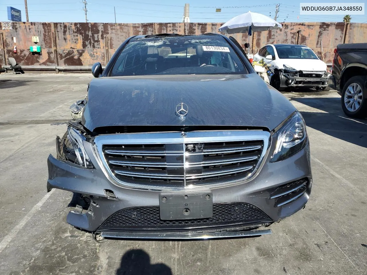 2018 Mercedes-Benz S 450 VIN: WDDUG6GB7JA348550 Lot: 80130834