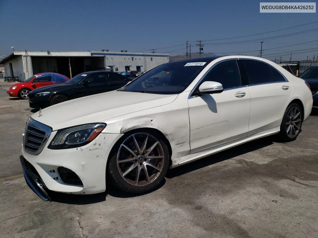 2019 Mercedes-Benz S 560 VIN: WDDUG8DB4KA426252 Lot: 61771514