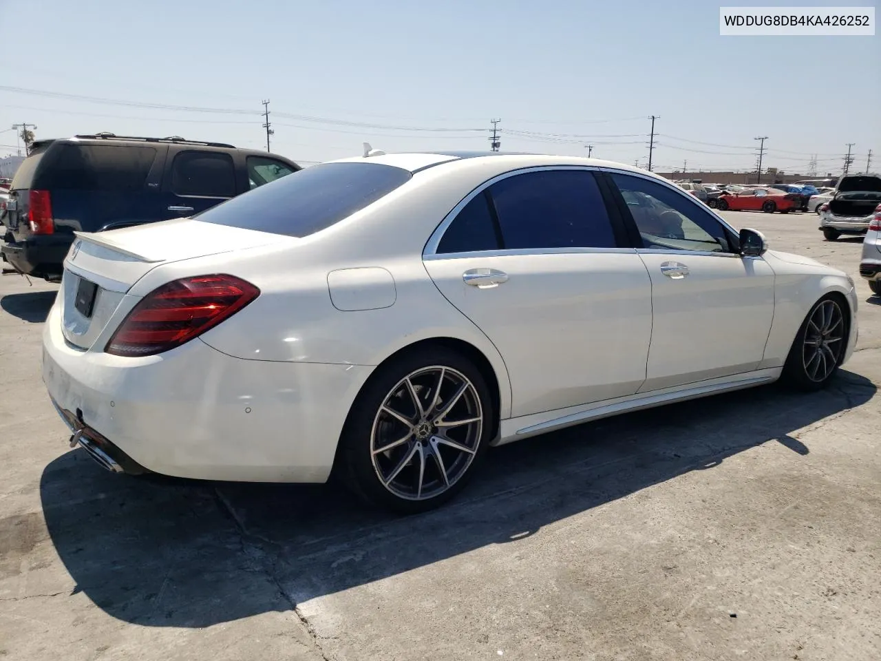 2019 Mercedes-Benz S 560 VIN: WDDUG8DB4KA426252 Lot: 61771514