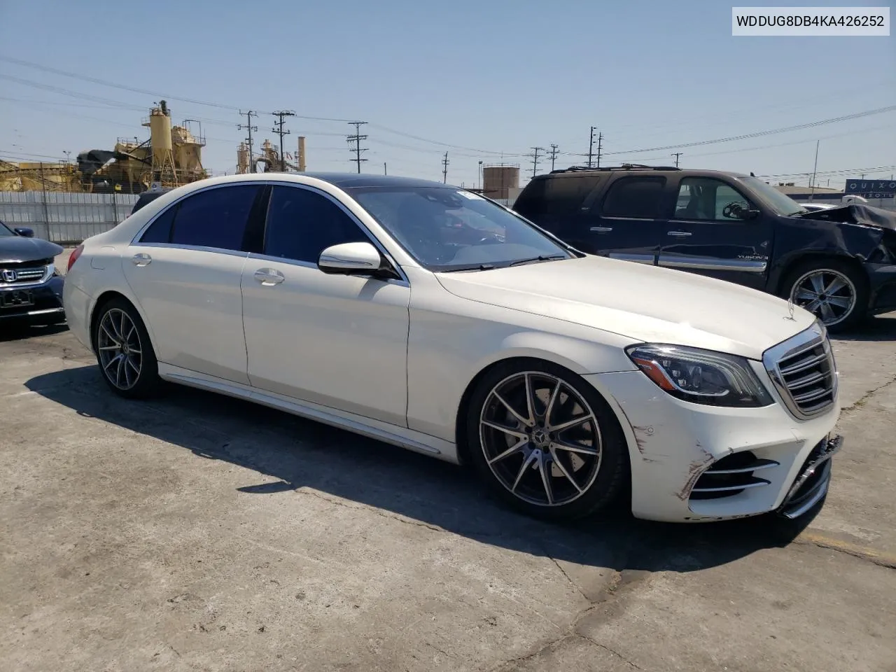 2019 Mercedes-Benz S 560 VIN: WDDUG8DB4KA426252 Lot: 61771514