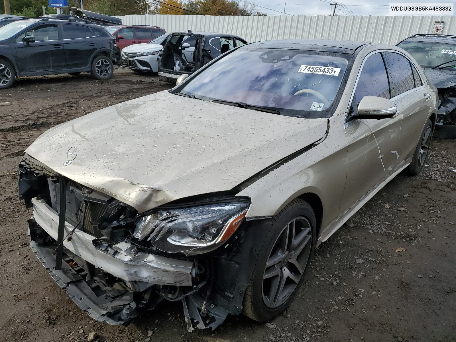 2019 Mercedes-Benz S 560 4Matic VIN: WDDUG8GB5KA483832 Lot: 68410304