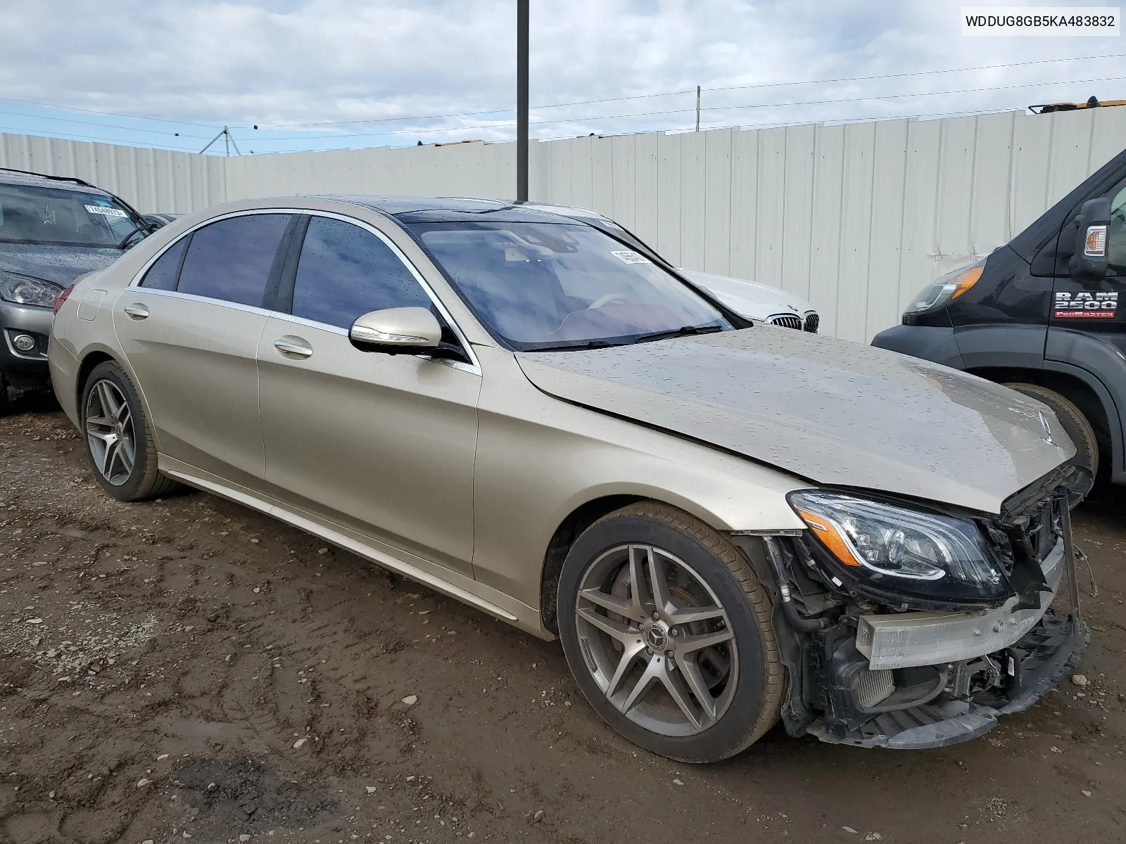 2019 Mercedes-Benz S 560 4Matic VIN: WDDUG8GB5KA483832 Lot: 68410304