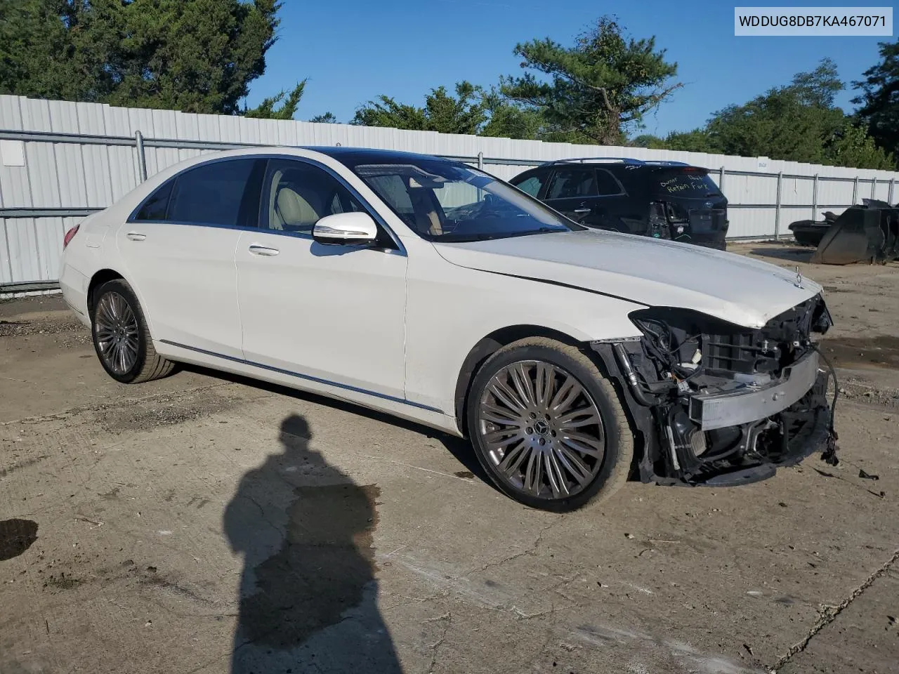 2019 Mercedes-Benz S 560 VIN: WDDUG8DB7KA467071 Lot: 70213544