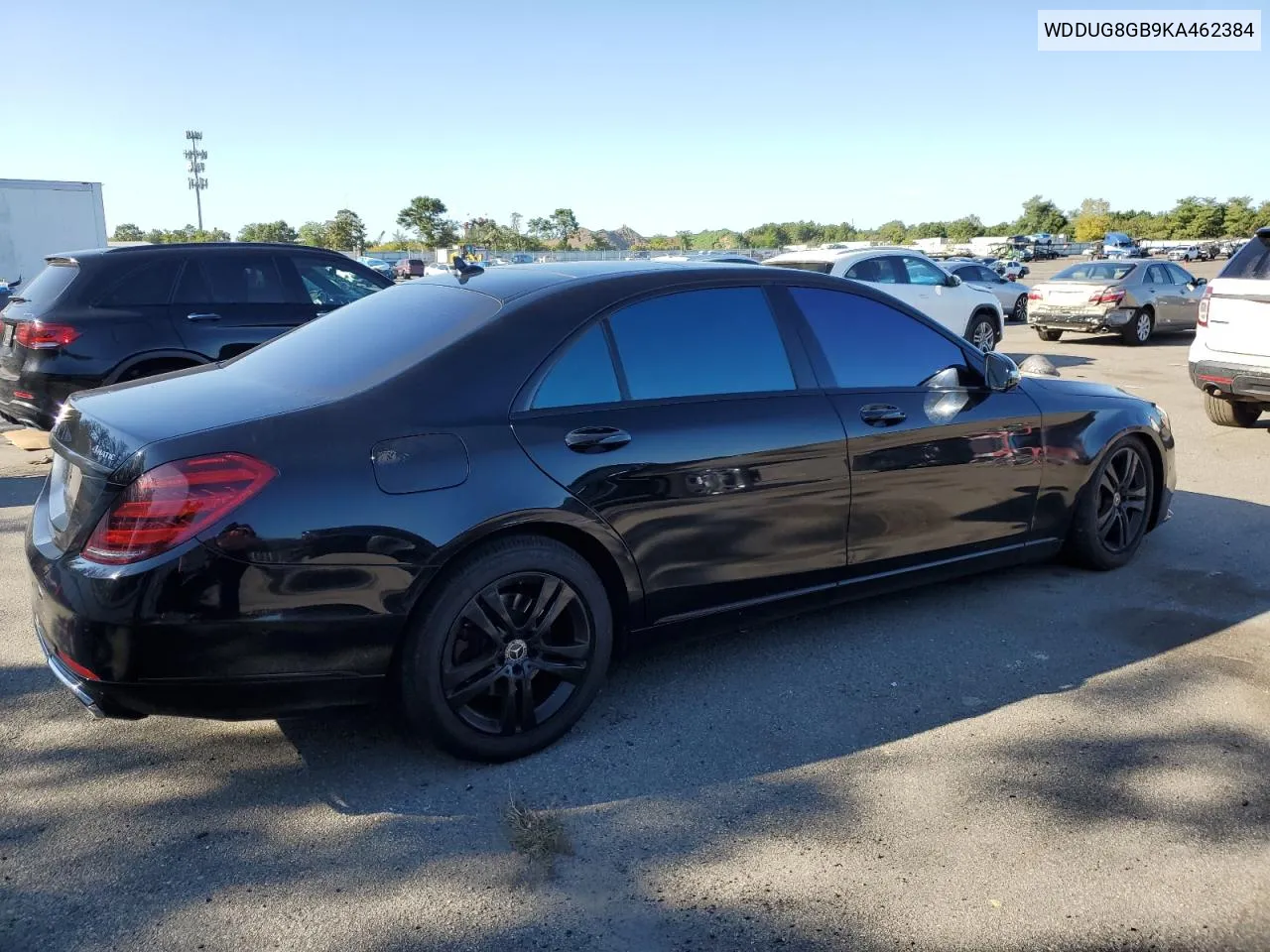 2019 Mercedes-Benz S 560 4Matic VIN: WDDUG8GB9KA462384 Lot: 70476394