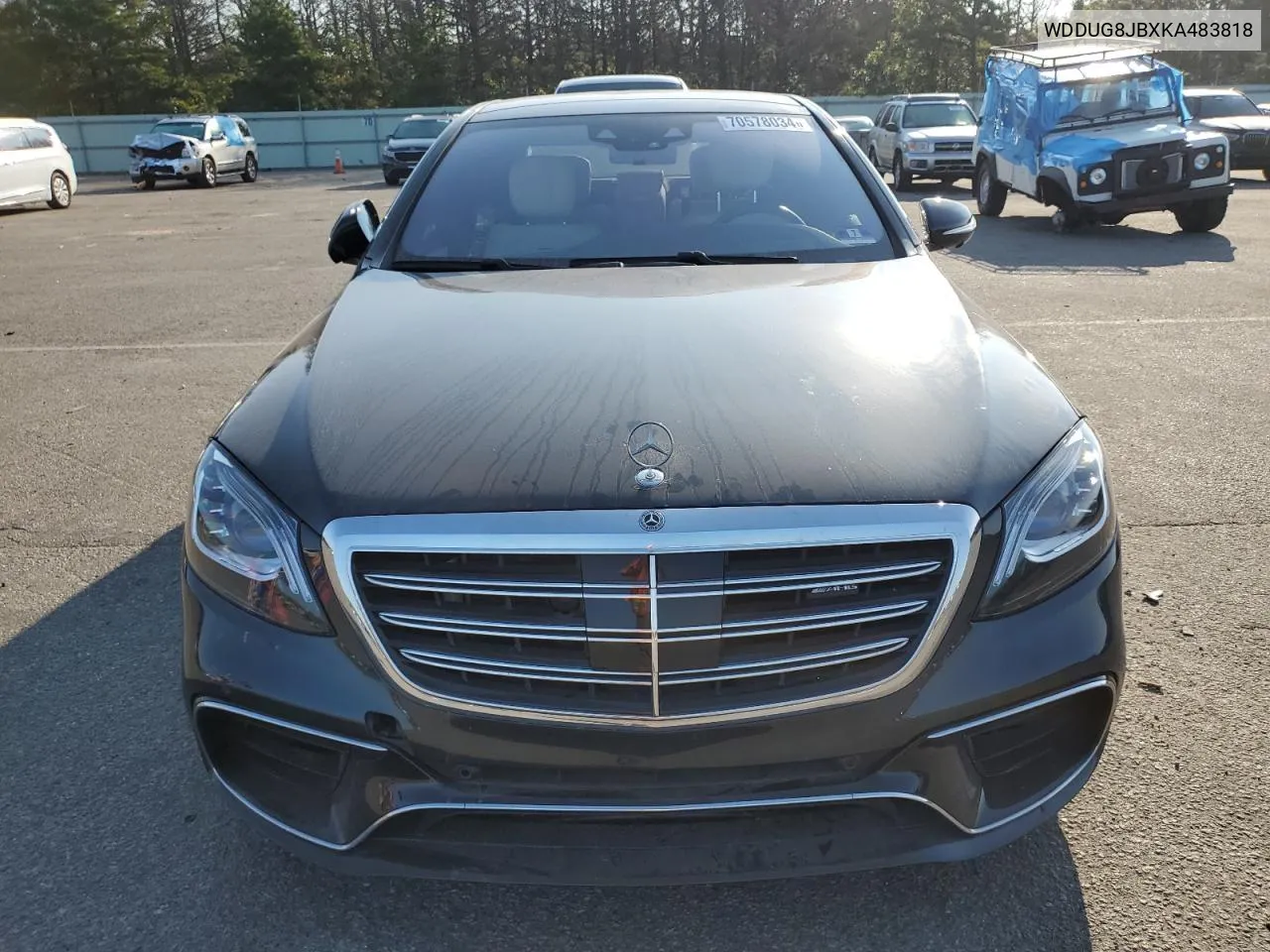 2019 Mercedes-Benz S 63 Amg 4Matic VIN: WDDUG8JBXKA483818 Lot: 70578034