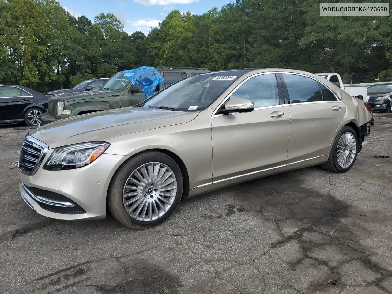 2019 Mercedes-Benz S 560 4Matic VIN: WDDUG8GB5KA473690 Lot: 72393294