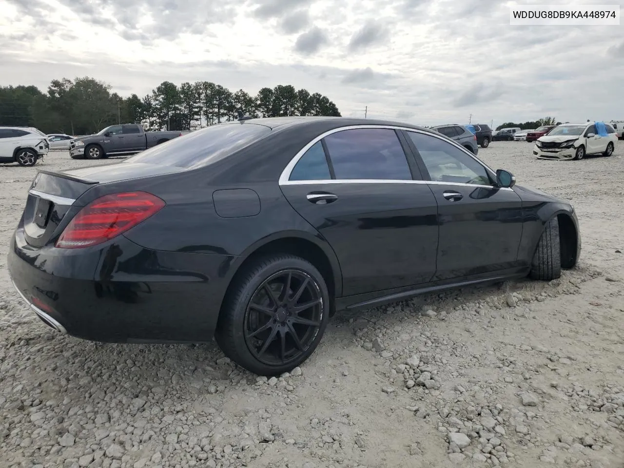 2019 Mercedes-Benz S 560 VIN: WDDUG8DB9KA448974 Lot: 72887764