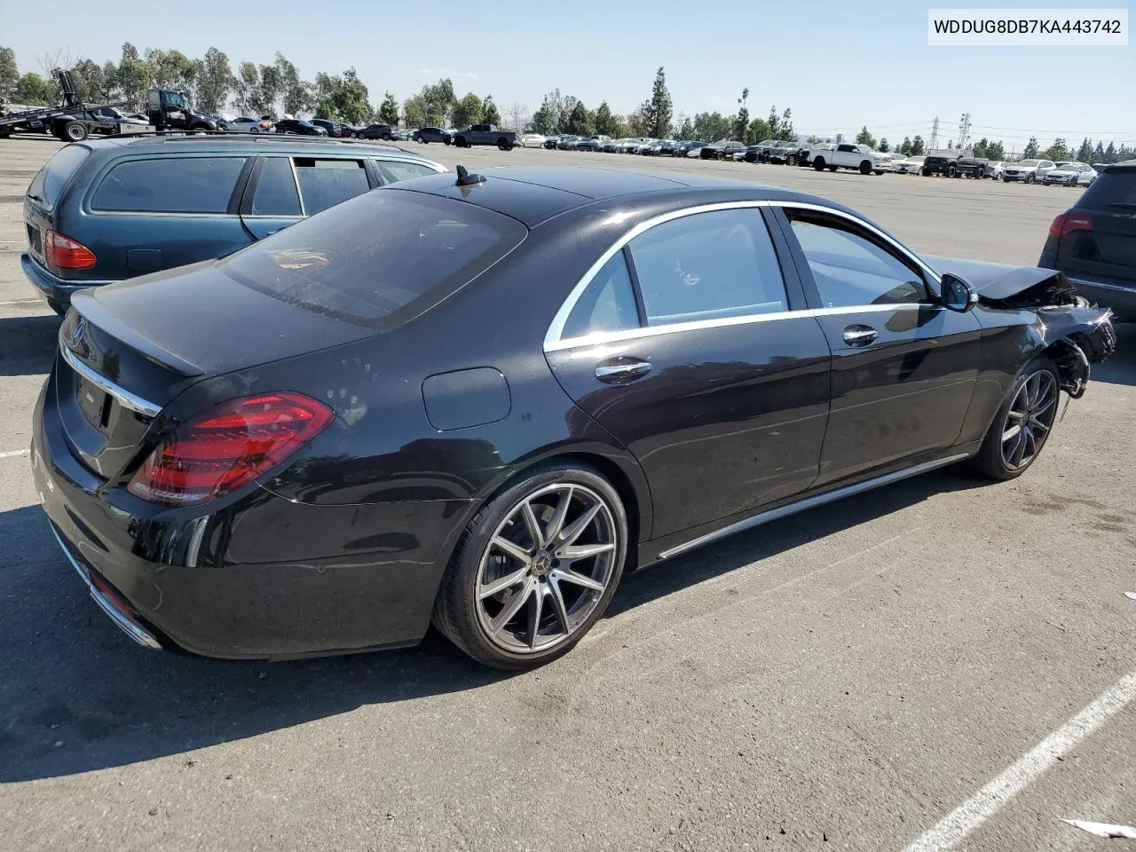 2019 Mercedes-Benz S 560 VIN: WDDUG8DB7KA443742 Lot: 73703054