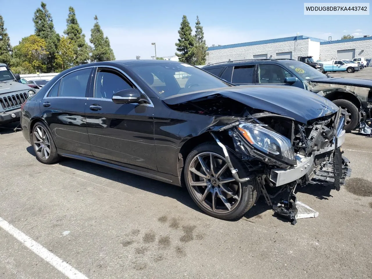 2019 Mercedes-Benz S 560 VIN: WDDUG8DB7KA443742 Lot: 73703054