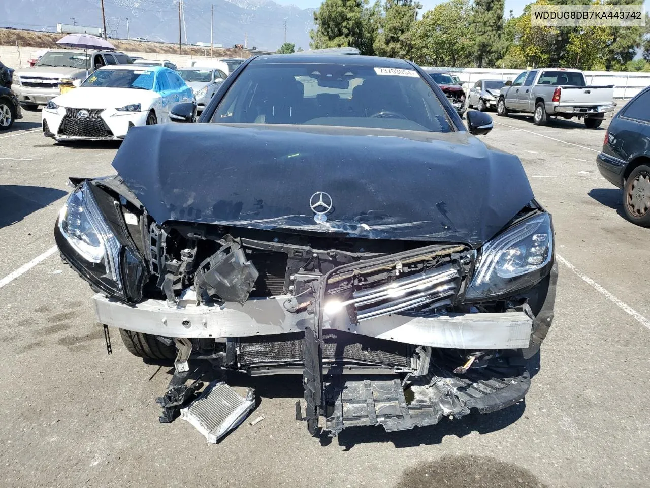 2019 Mercedes-Benz S 560 VIN: WDDUG8DB7KA443742 Lot: 73703054