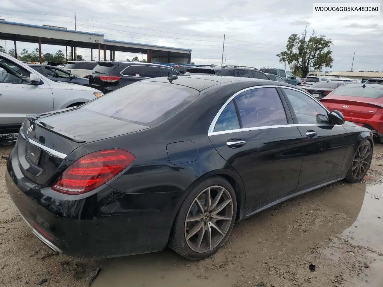 2019 Mercedes-Benz S 450 VIN: WDDUG6GB5KA483060 Lot: 73718234