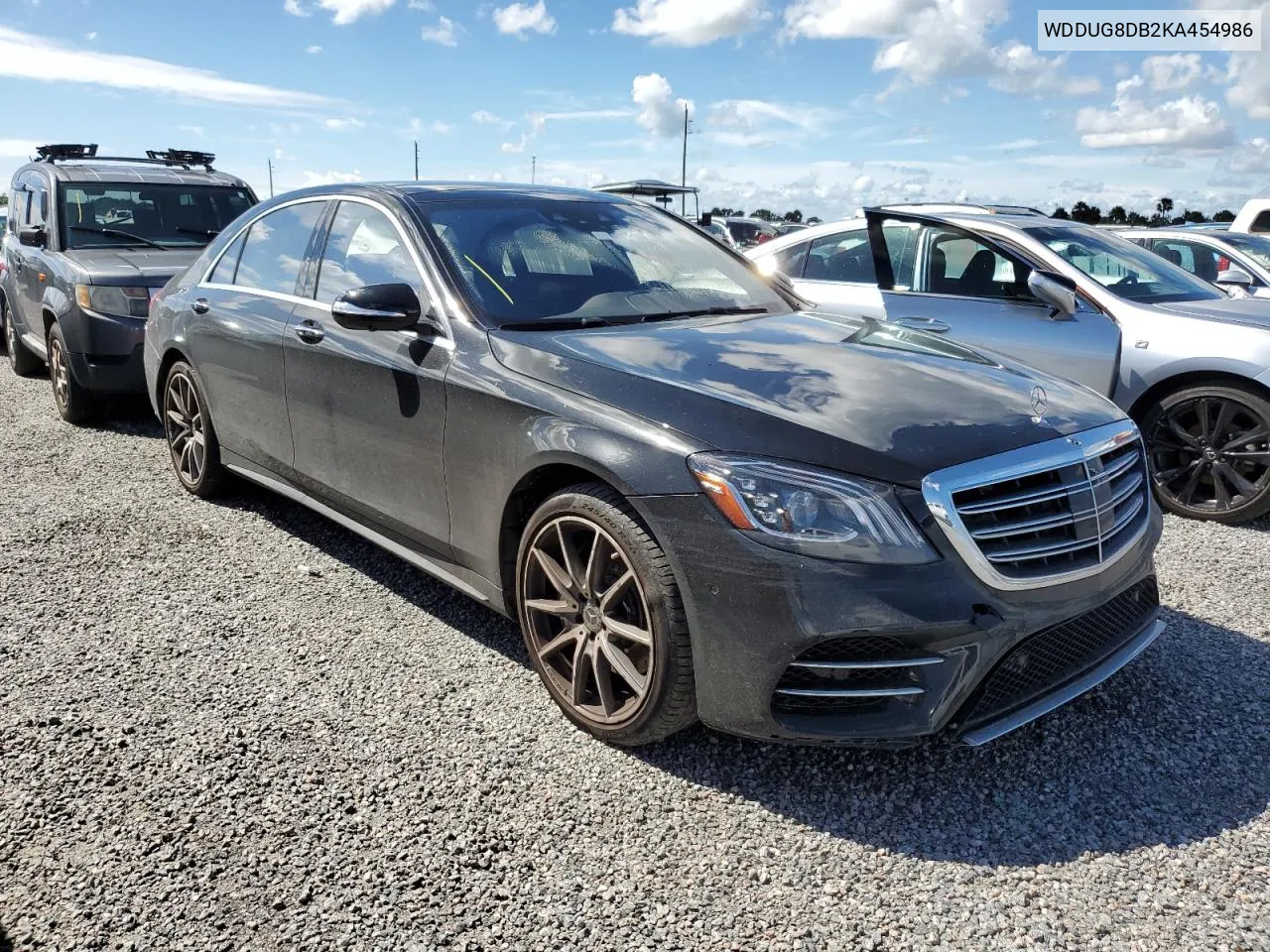 2019 Mercedes-Benz S 560 VIN: WDDUG8DB2KA454986 Lot: 74491864