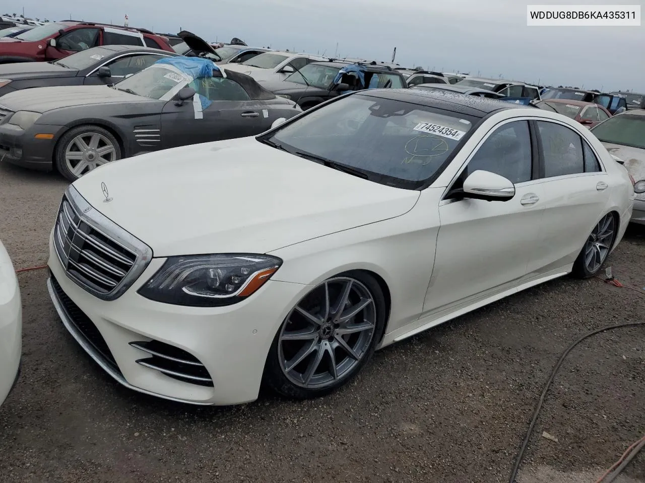 2019 Mercedes-Benz S 560 VIN: WDDUG8DB6KA435311 Lot: 74524354