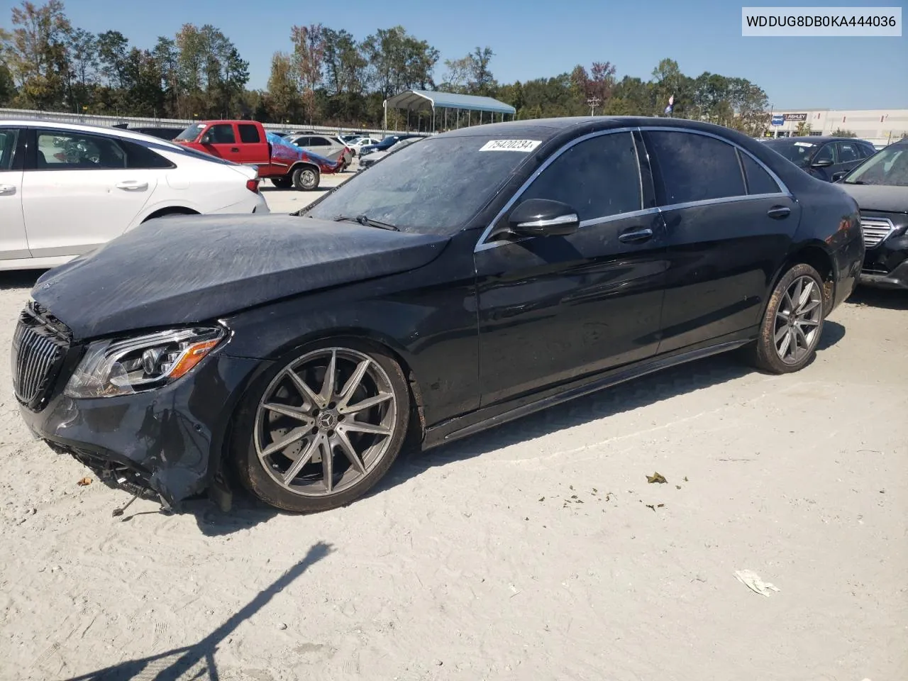 2019 Mercedes-Benz S 560 VIN: WDDUG8DB0KA444036 Lot: 75420234