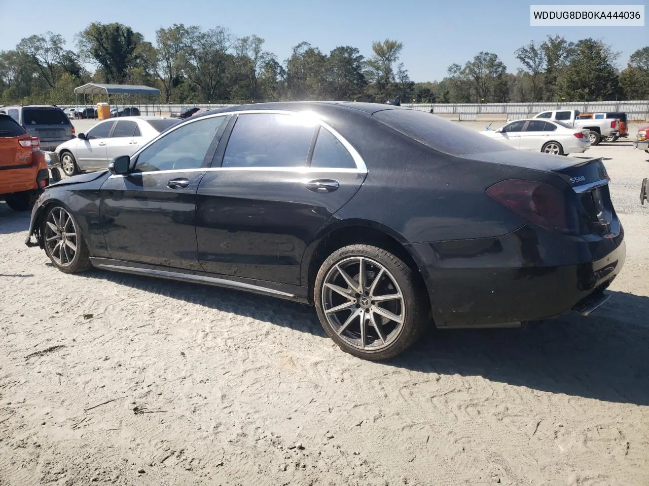 2019 Mercedes-Benz S 560 VIN: WDDUG8DB0KA444036 Lot: 75420234