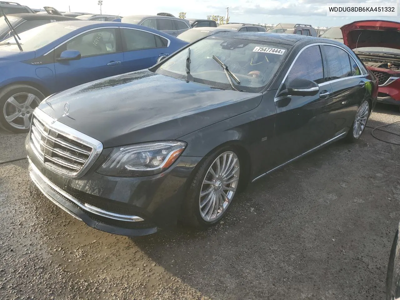 2019 Mercedes-Benz S 560 VIN: WDDUG8DB6KA451332 Lot: 75477444