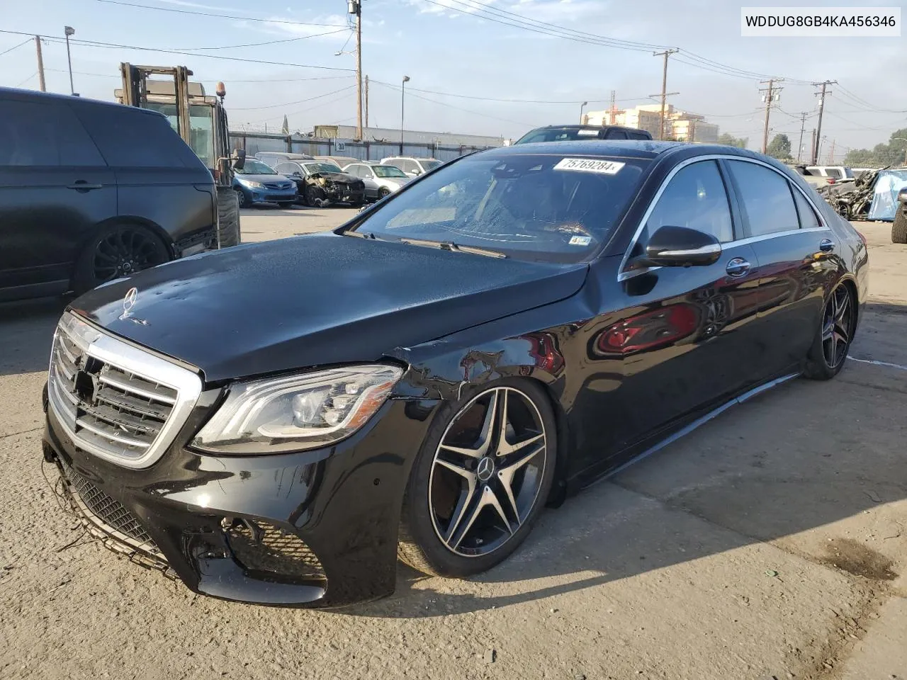 2019 Mercedes-Benz S 560 4Matic VIN: WDDUG8GB4KA456346 Lot: 75769284