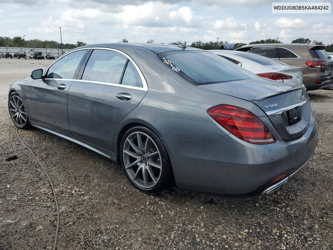 2019 Mercedes-Benz S 560 VIN: WDDUG8DB5KA484242 Lot: 76618694