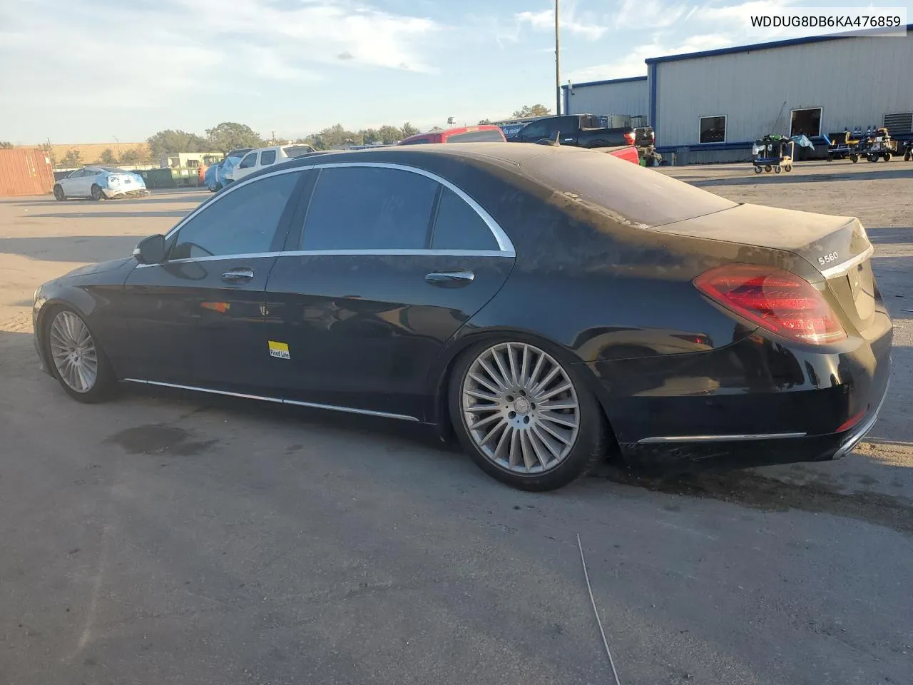 2019 Mercedes-Benz S 560 VIN: WDDUG8DB6KA476859 Lot: 76661834