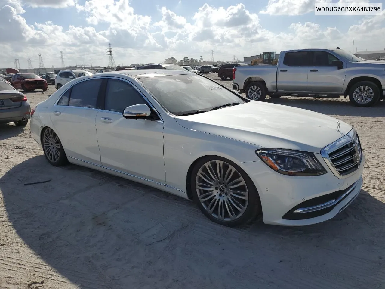 2019 Mercedes-Benz S 450 VIN: WDDUG6GBXKA483796 Lot: 78537594