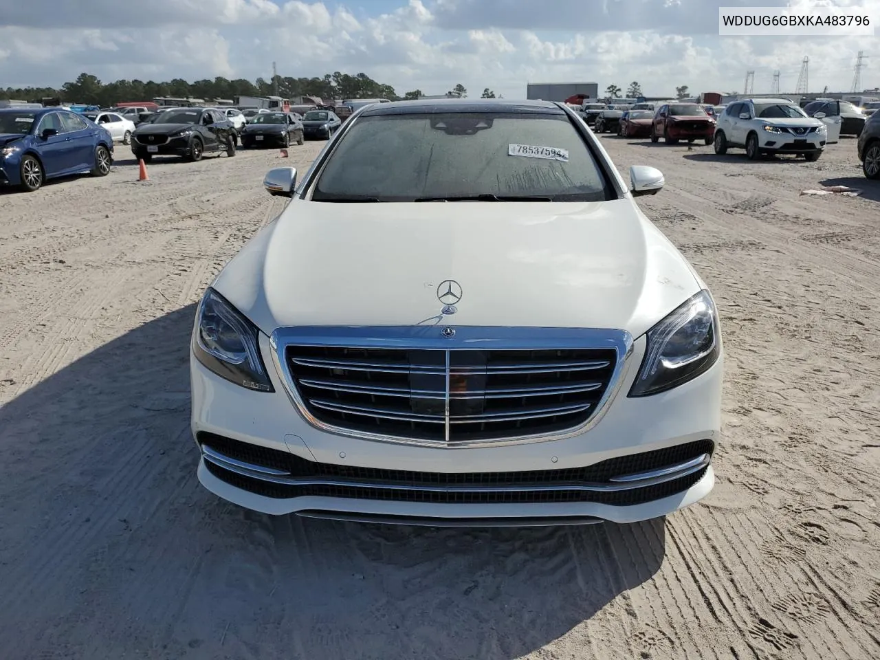 2019 Mercedes-Benz S 450 VIN: WDDUG6GBXKA483796 Lot: 78537594