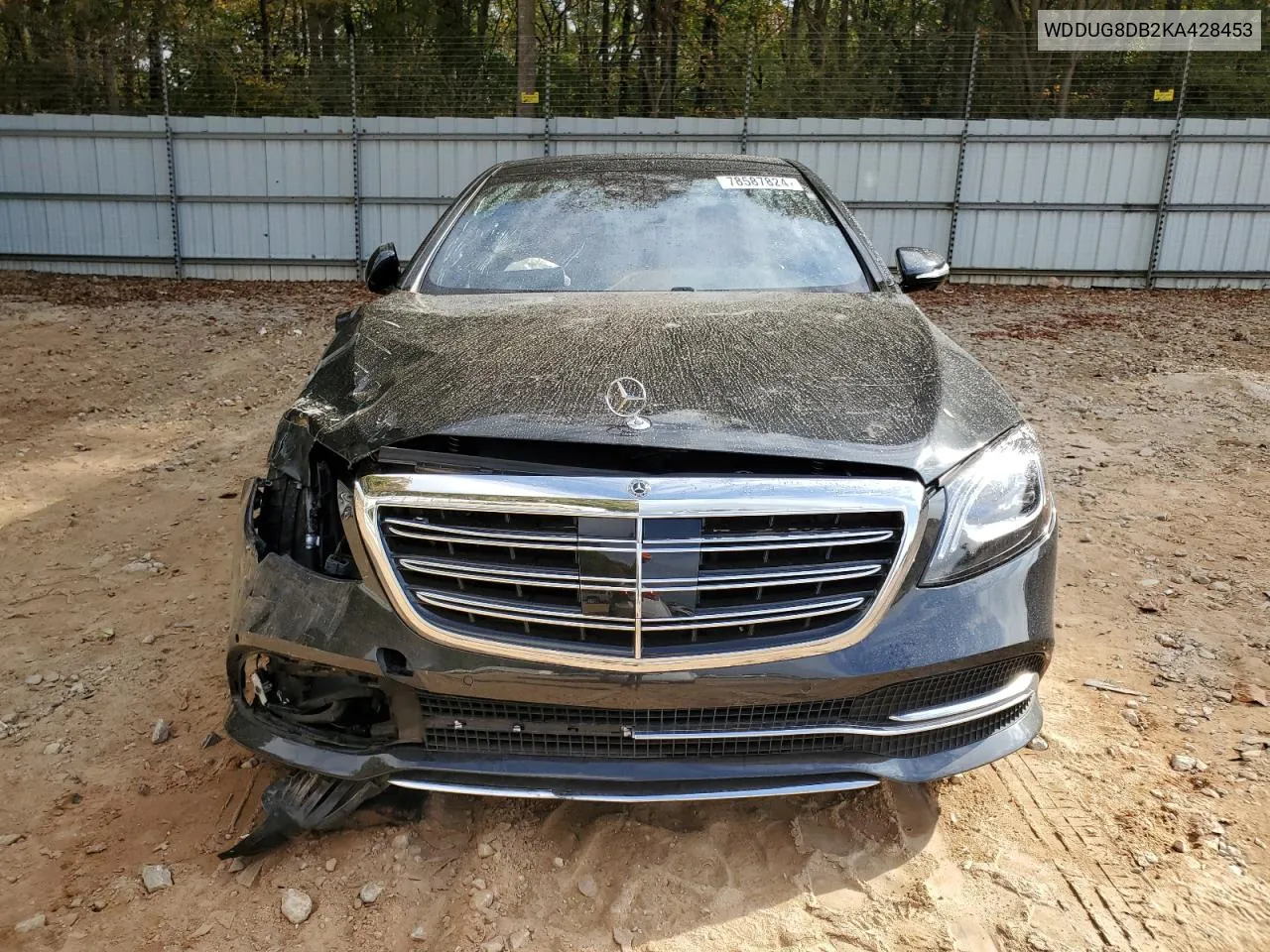 2019 Mercedes-Benz S 560 VIN: WDDUG8DB2KA428453 Lot: 78587824