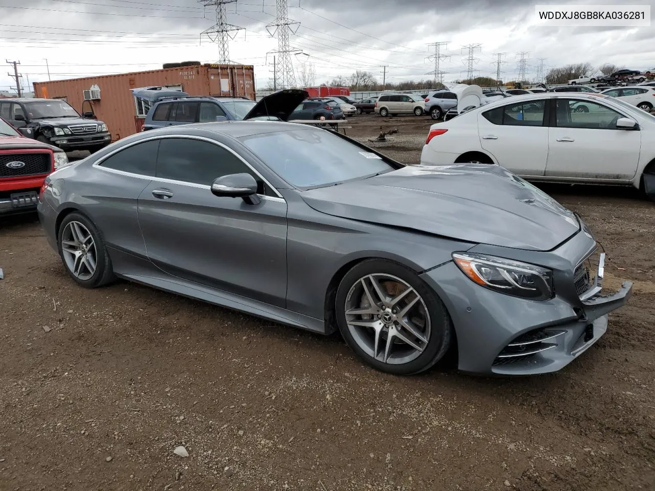 2019 Mercedes-Benz S 560 4Matic VIN: WDDXJ8GB8KA036281 Lot: 78700314