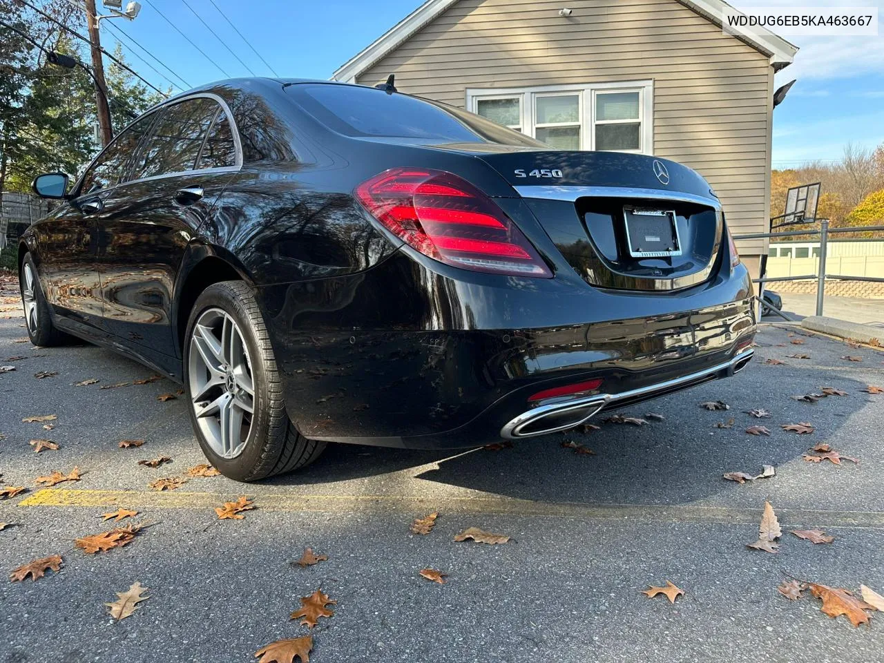 2019 Mercedes-Benz S 450 4Matic VIN: WDDUG6EB5KA463667 Lot: 79078914